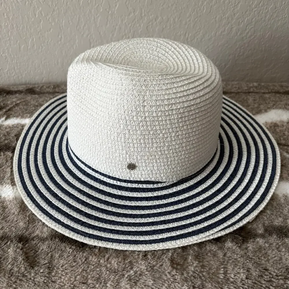 JONES NEW YORK Women's Sun Hat Sz OS Summer Cruise Ship Cabana Beachy Nautical